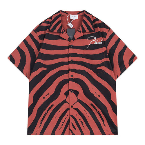 Rhude Zebra Silk Shirts
